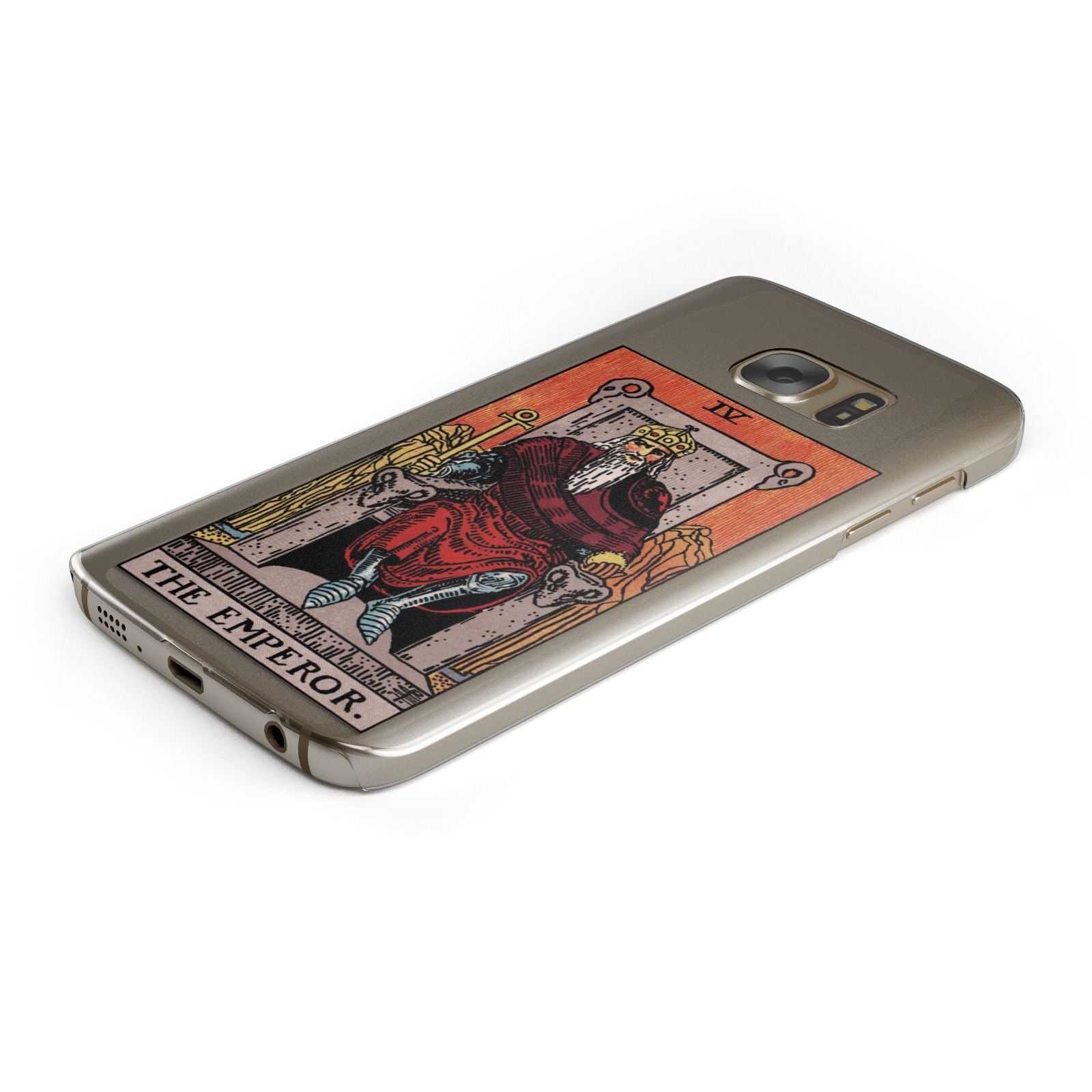 The Emperor Tarot Card Samsung Galaxy Case Bottom Cutout