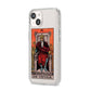 The Emperor Tarot Card iPhone 14 Clear Tough Case Starlight Angled Image