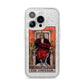 The Emperor Tarot Card iPhone 14 Pro Glitter Tough Case Silver