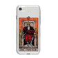 The Emperor Tarot Card iPhone 8 Bumper Case on Silver iPhone