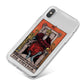 The Emperor Tarot Card iPhone X Bumper Case on Silver iPhone