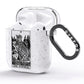 The Empress Monochrome Tarot Card AirPods Glitter Case Side Image