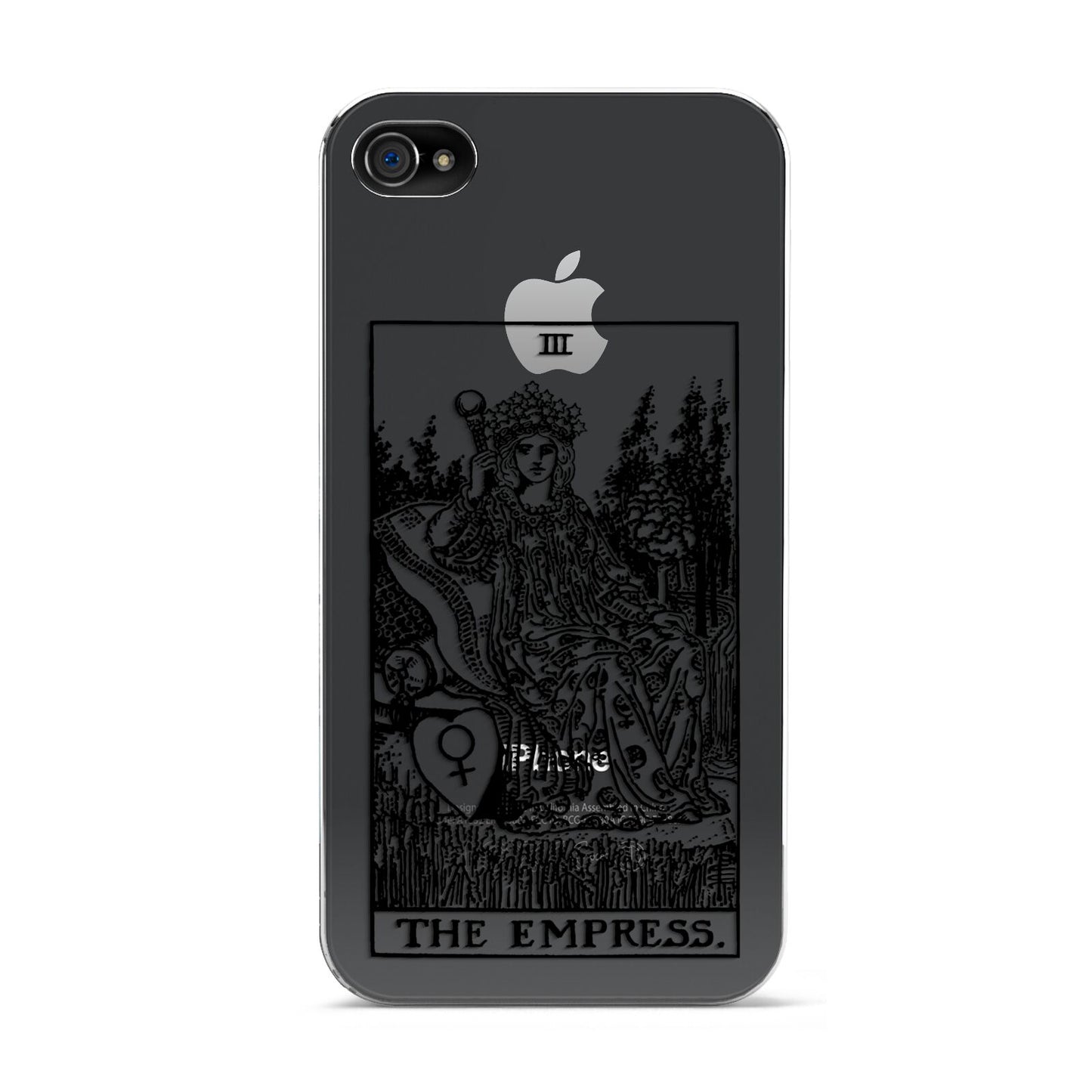 The Empress Monochrome Tarot Card Apple iPhone 4s Case