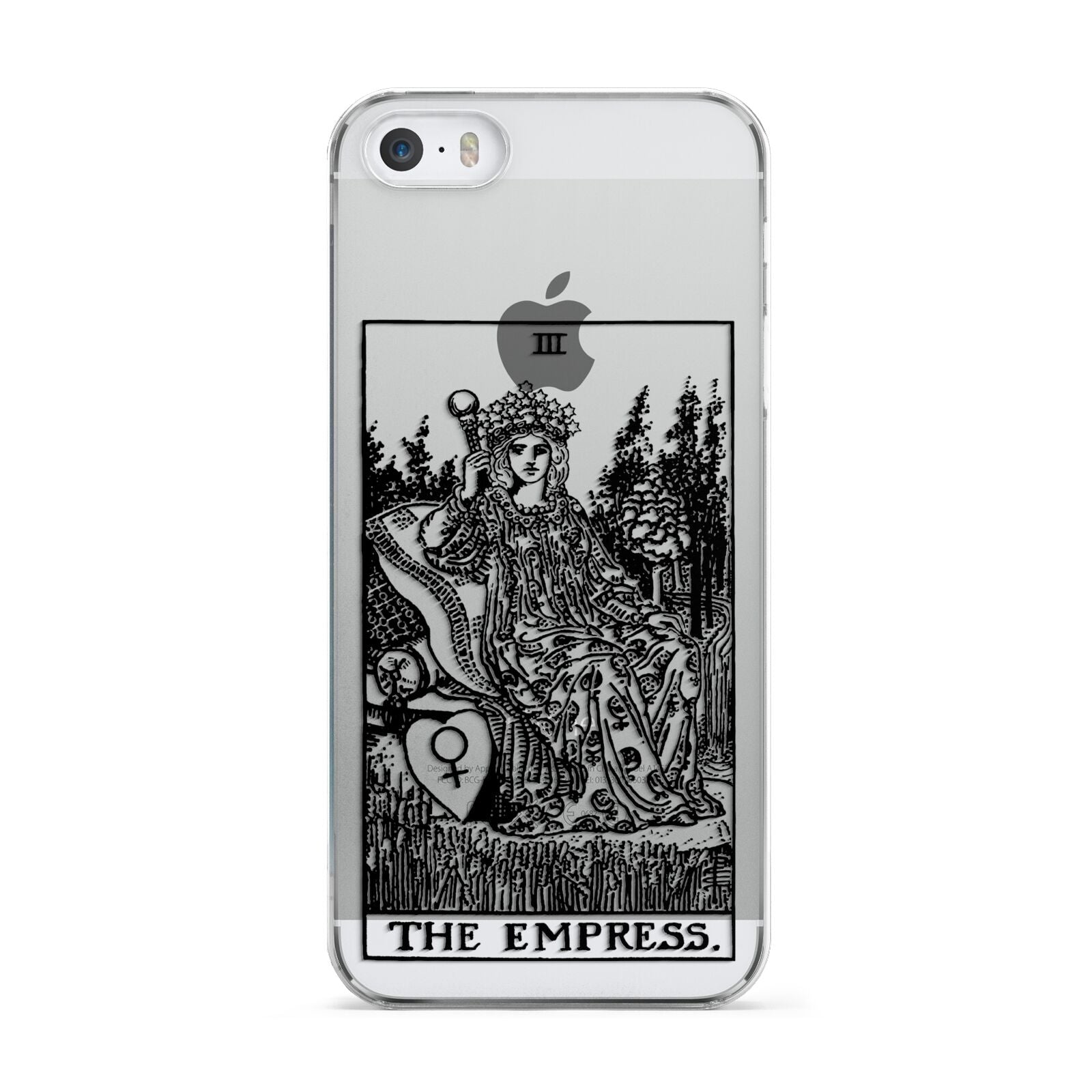 The Empress Monochrome Tarot Card Apple iPhone 5 Case