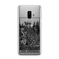 The Empress Monochrome Tarot Card Samsung Galaxy S9 Plus Case on Silver phone