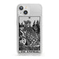 The Empress Monochrome Tarot Card iPhone 13 Clear Bumper Case