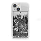 The Empress Monochrome Tarot Card iPhone 13 Mini Clear Bumper Case