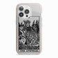 The Empress Monochrome Tarot Card iPhone 13 Pro TPU Impact Case with Pink Edges