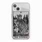 The Empress Monochrome Tarot Card iPhone 13 TPU Impact Case with Pink Edges