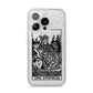 The Empress Monochrome Tarot Card iPhone 14 Pro Glitter Tough Case Silver