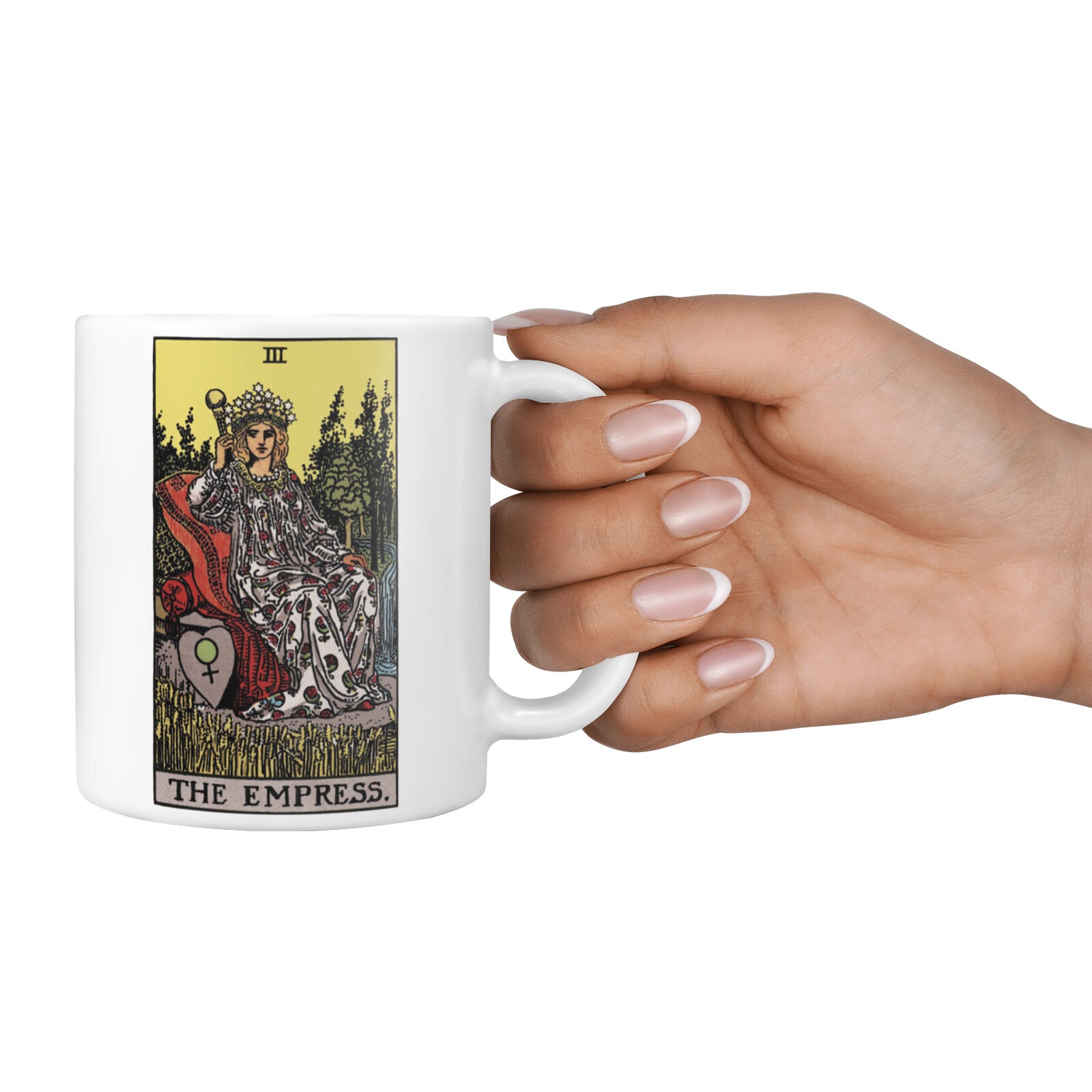 The Empress Tarot Card 10oz Mug Alternative Image 4