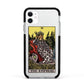 The Empress Tarot Card Apple iPhone 11 in White with Black Impact Case