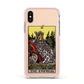 The Empress Tarot Card Apple iPhone Xs Impact Case Pink Edge on Gold Phone