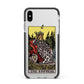 The Empress Tarot Card Apple iPhone Xs Max Impact Case Black Edge on Silver Phone