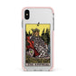 The Empress Tarot Card Apple iPhone Xs Max Impact Case Pink Edge on Silver Phone