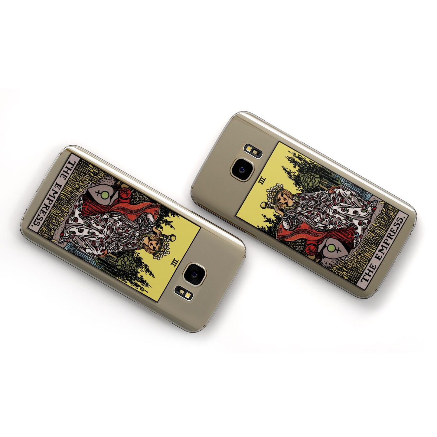 The Empress Tarot Card Samsung Galaxy Case Flat Overview