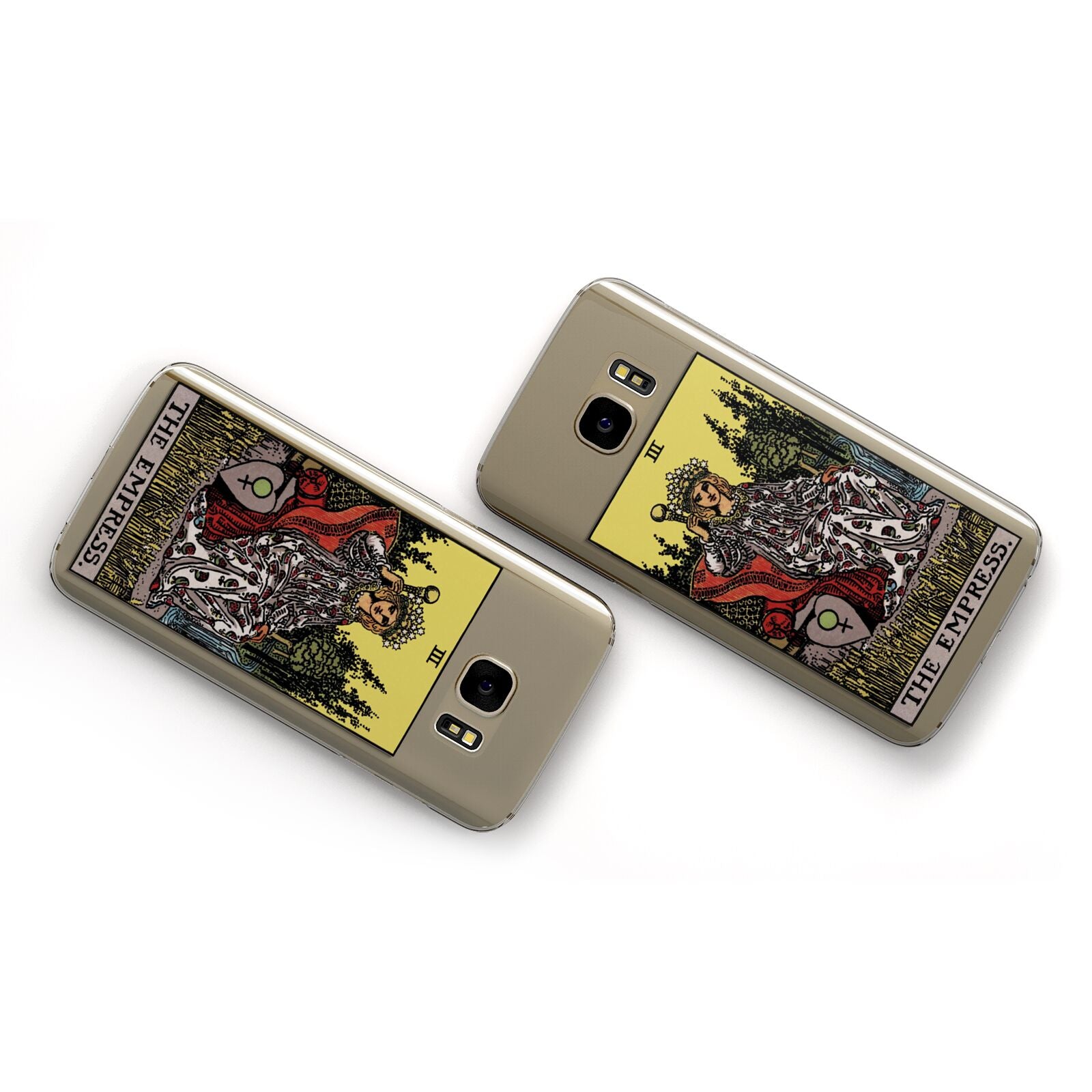 The Empress Tarot Card Samsung Galaxy Case Flat Overview