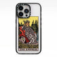 The Empress Tarot Card iPhone 13 Pro Black Impact Case on Silver phone