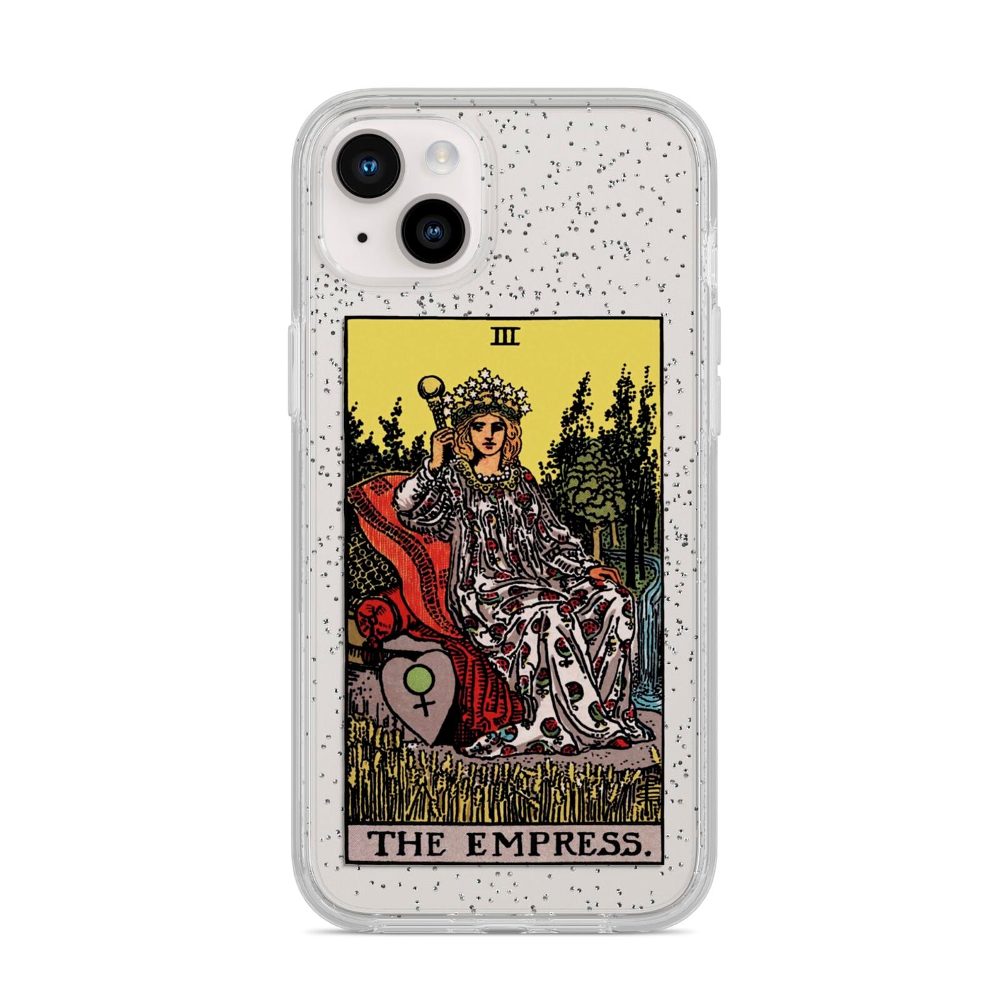 The Empress Tarot Card iPhone 14 Plus Glitter Tough Case Starlight