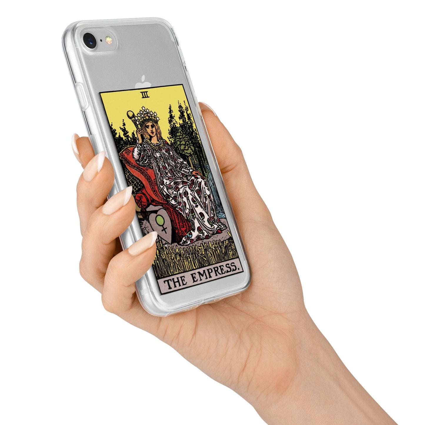 The Empress Tarot Card iPhone 7 Bumper Case on Silver iPhone Alternative Image