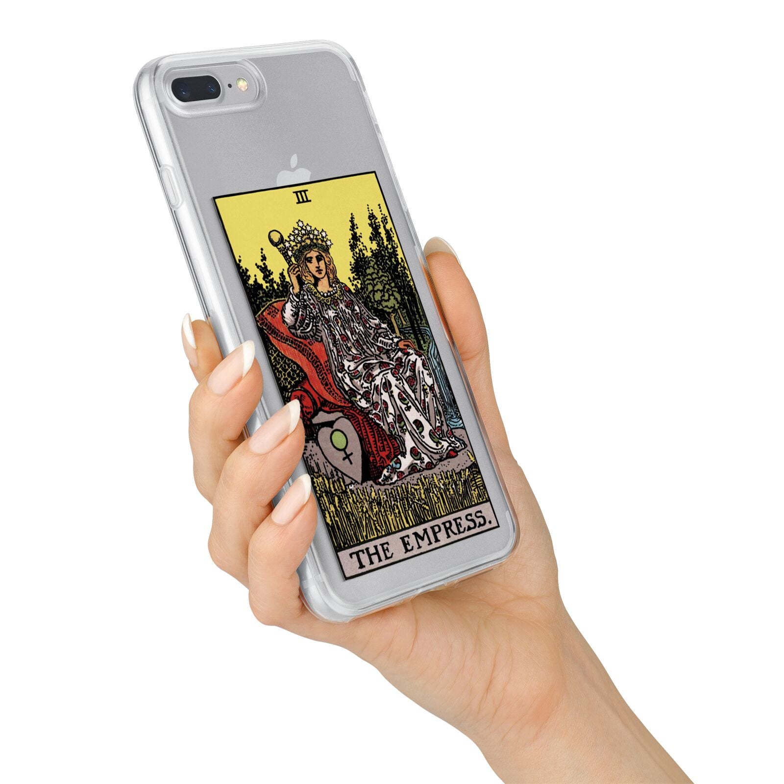 The Empress Tarot Card iPhone 7 Plus Bumper Case on Silver iPhone Alternative Image