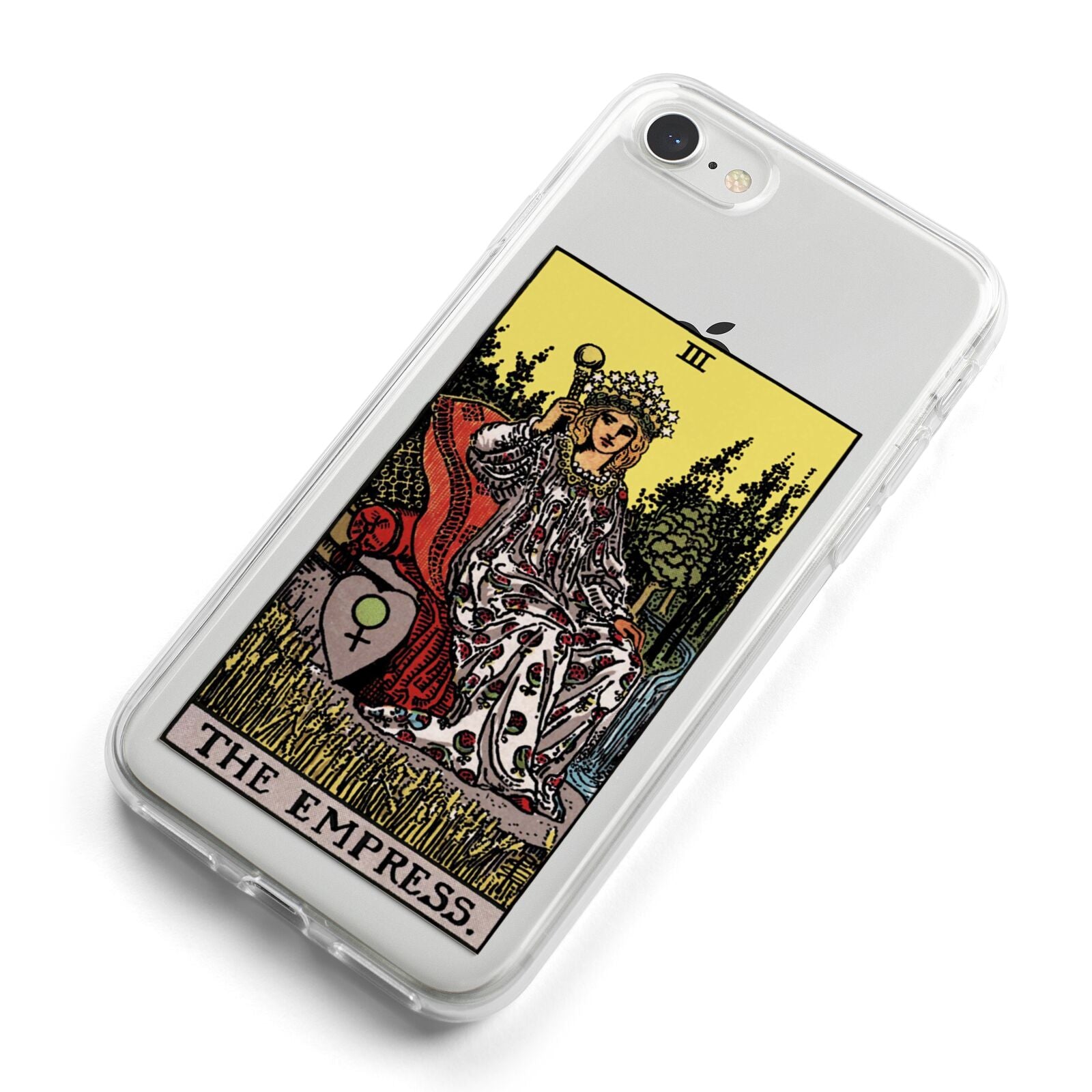 The Empress Tarot Card iPhone 8 Bumper Case on Silver iPhone Alternative Image