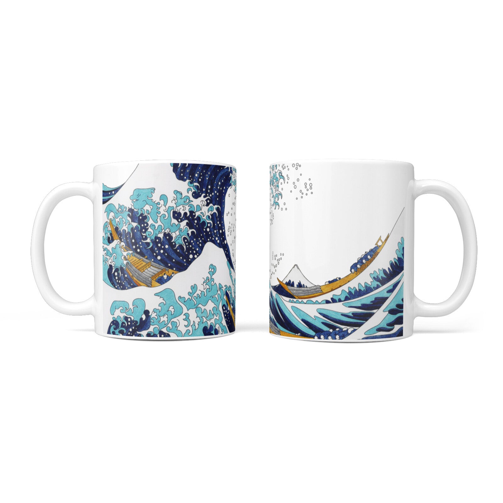 The Great Wave By Katsushika Hokusai 10oz Mug Alternative Image 3