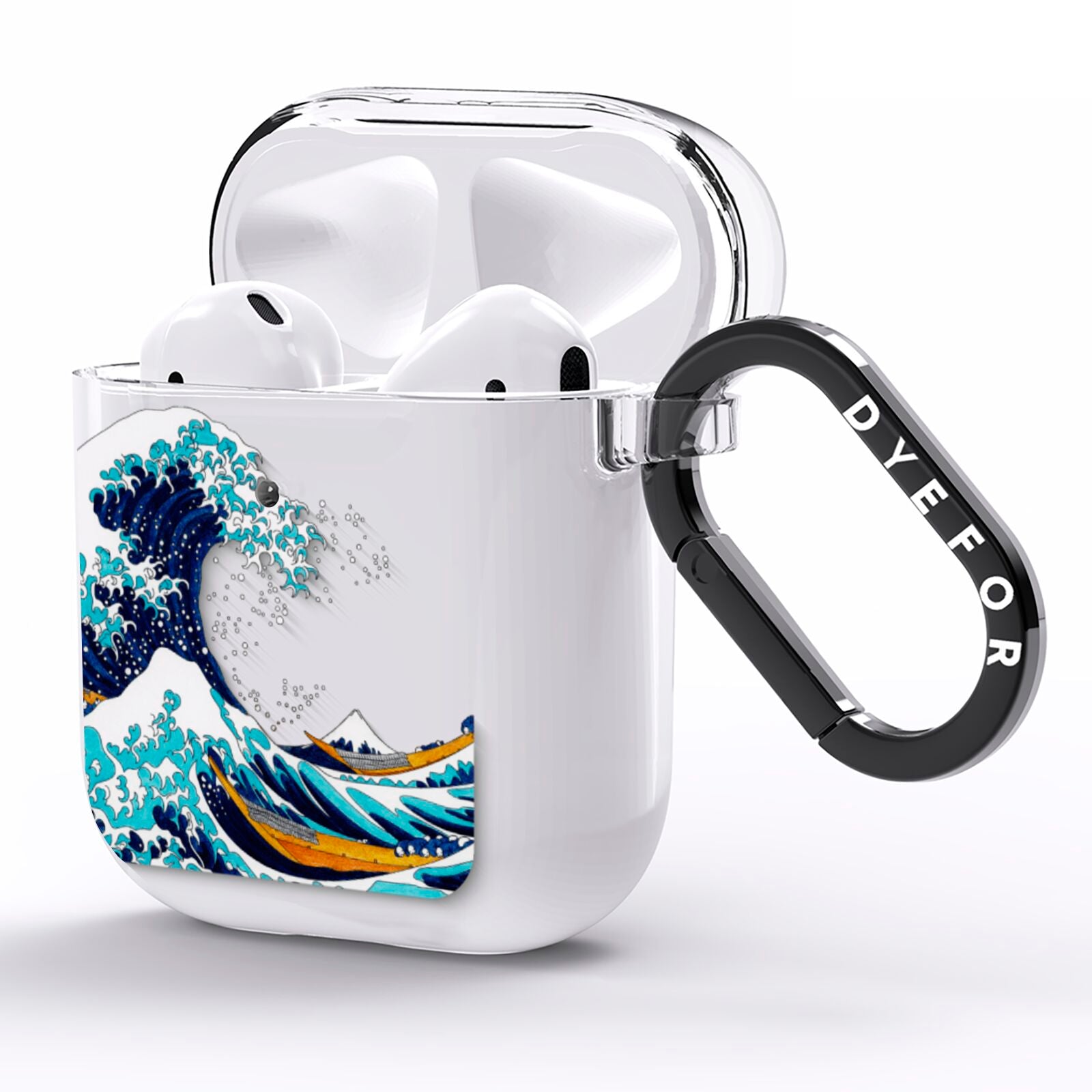 The Great Wave By Katsushika Hokusai AirPods Clear Case Side Image