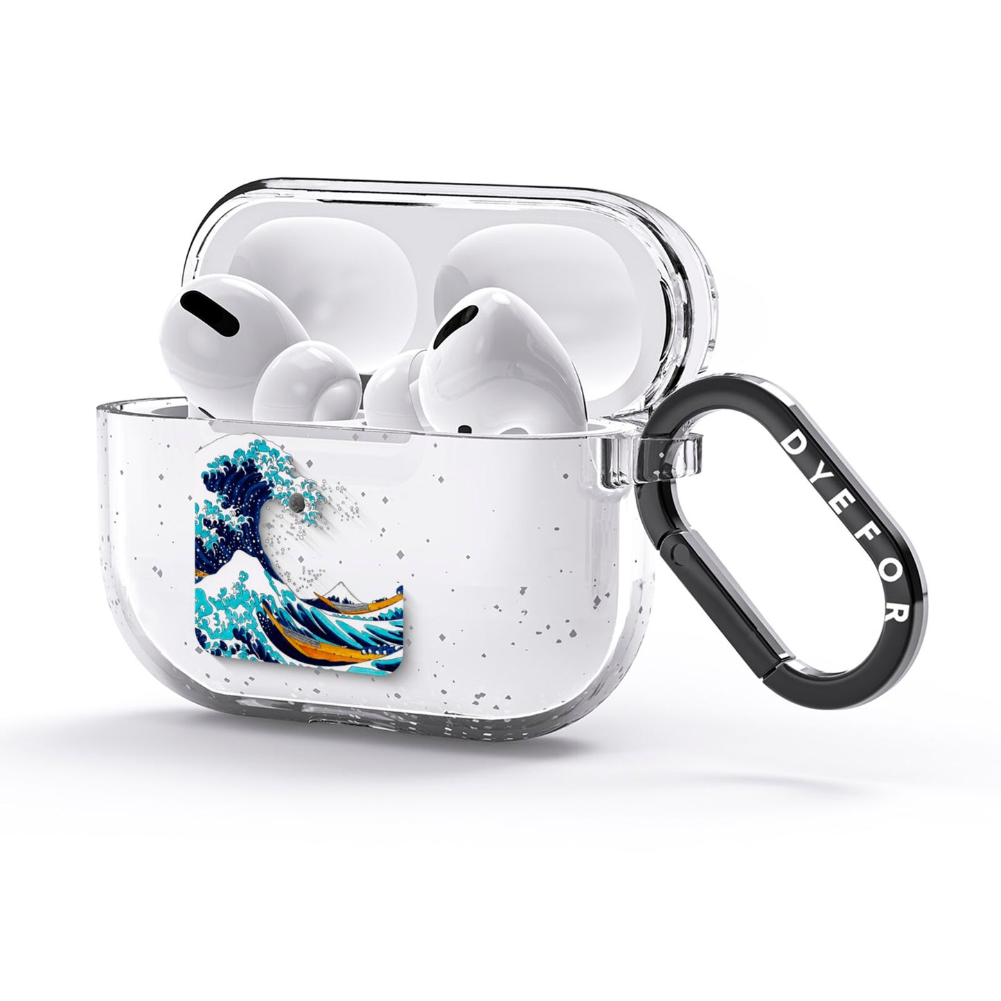 The Great Wave By Katsushika Hokusai AirPods Glitter Case 3rd Gen Side Image