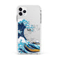 The Great Wave By Katsushika Hokusai Apple iPhone 11 Pro Max in Silver with White Impact Case