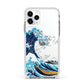 The Great Wave By Katsushika Hokusai Apple iPhone 11 Pro in Silver with White Impact Case