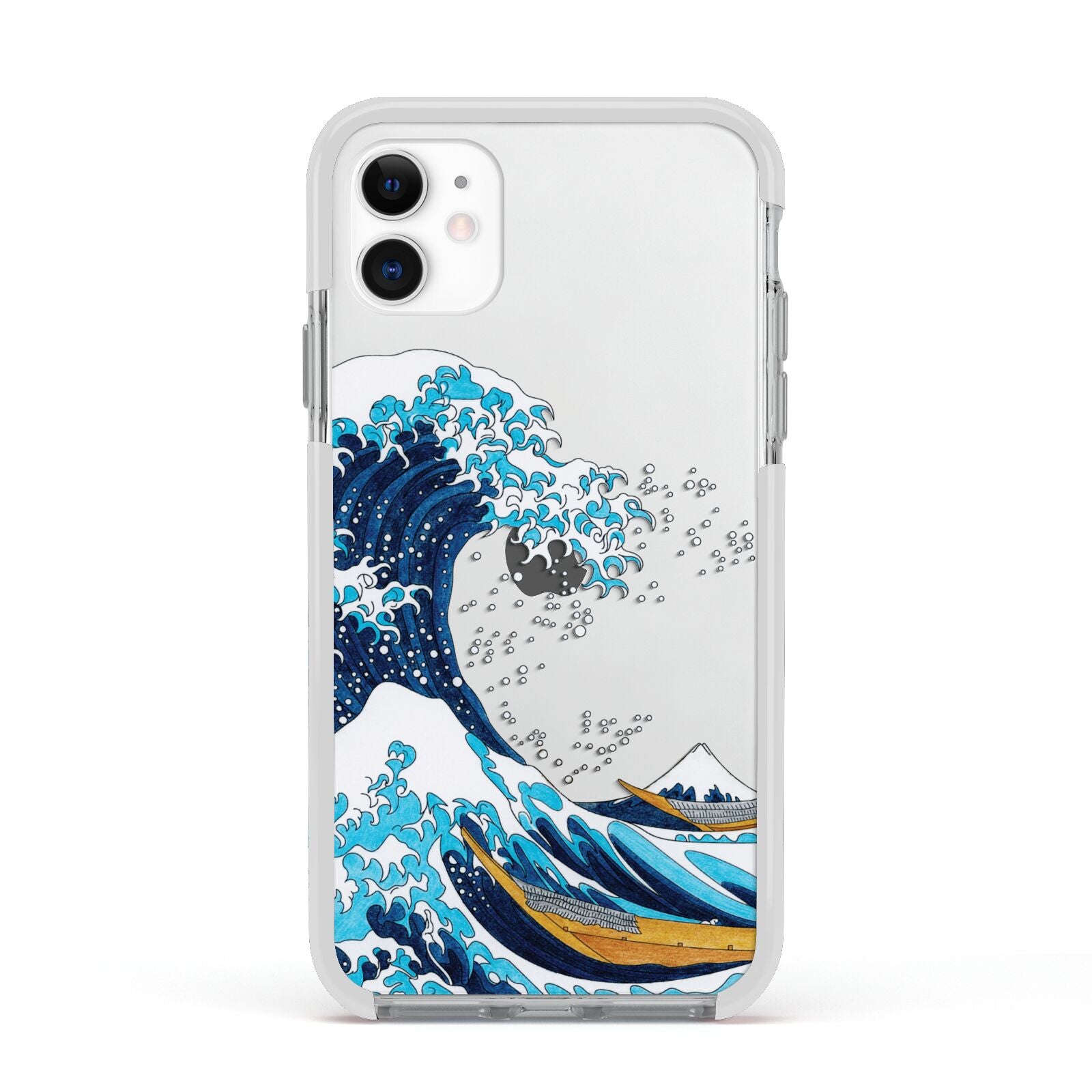The Great Wave By Katsushika Hokusai Apple iPhone 11 in White with White Impact Case