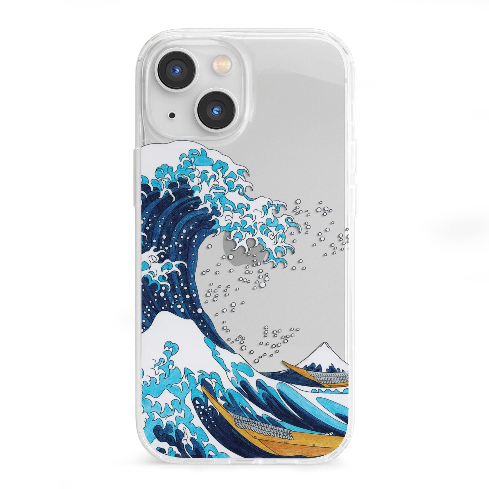 The Great Wave By Katsushika Hokusai iPhone 13 Mini Clear Bumper Case