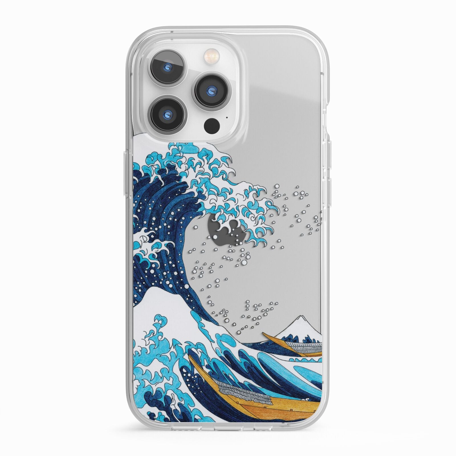 The Great Wave By Katsushika Hokusai iPhone 13 Pro TPU Impact Case with White Edges