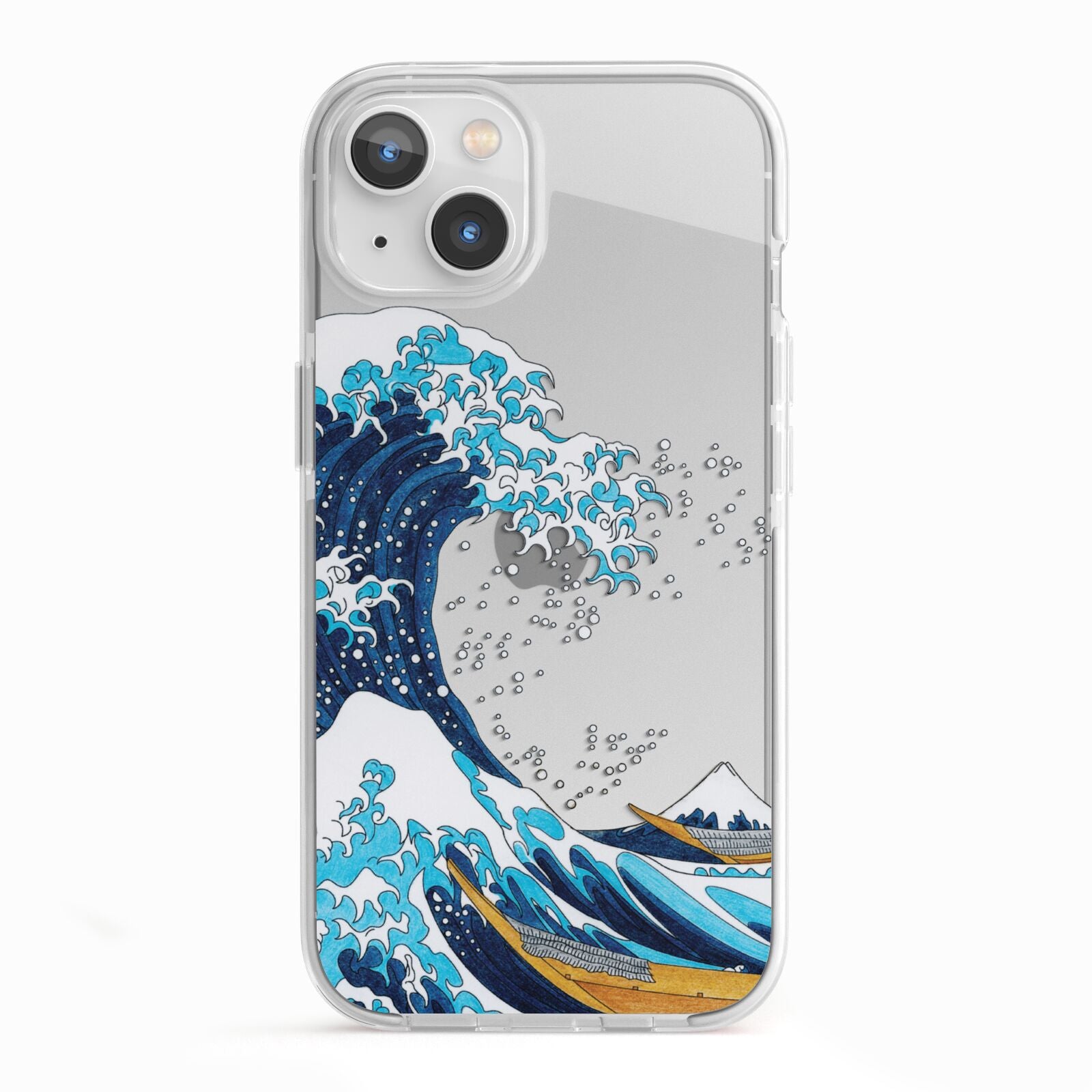 The Great Wave By Katsushika Hokusai iPhone 13 TPU Impact Case with White Edges