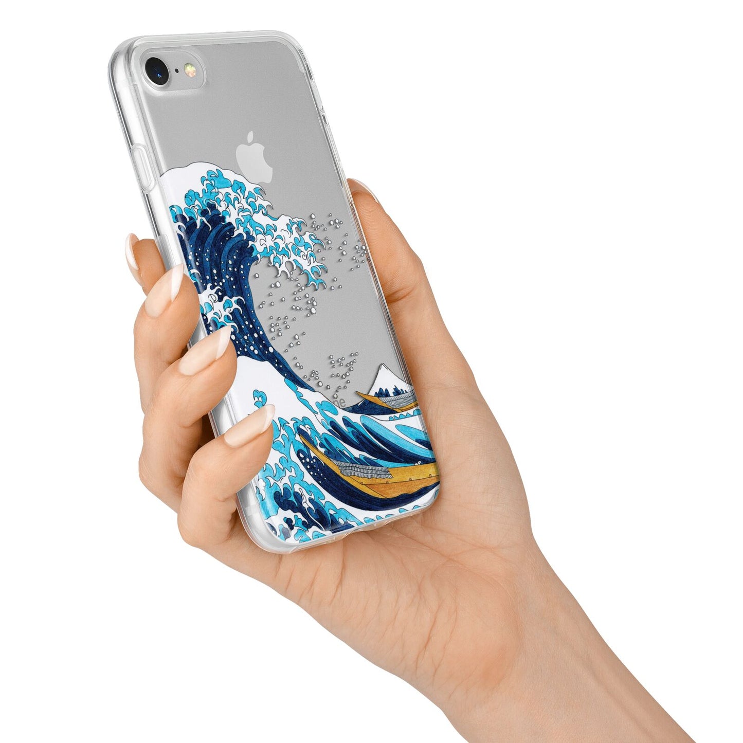 The Great Wave By Katsushika Hokusai iPhone 7 Bumper Case on Silver iPhone Alternative Image