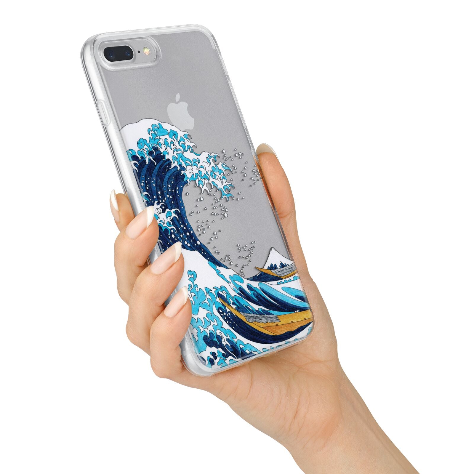 The Great Wave By Katsushika Hokusai iPhone 7 Plus Bumper Case on Silver iPhone Alternative Image