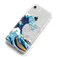 The Great Wave By Katsushika Hokusai iPhone 8 Bumper Case on Silver iPhone Alternative Image