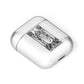 The Hierophant Monochrome Tarot Card AirPods Case Laid Flat