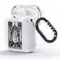 The Hierophant Monochrome Tarot Card AirPods Clear Case Side Image