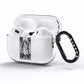 The Hierophant Monochrome Tarot Card AirPods Pro Clear Case Side Image