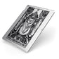 The Hierophant Monochrome Tarot Card Apple iPad Case on Silver iPad Side View