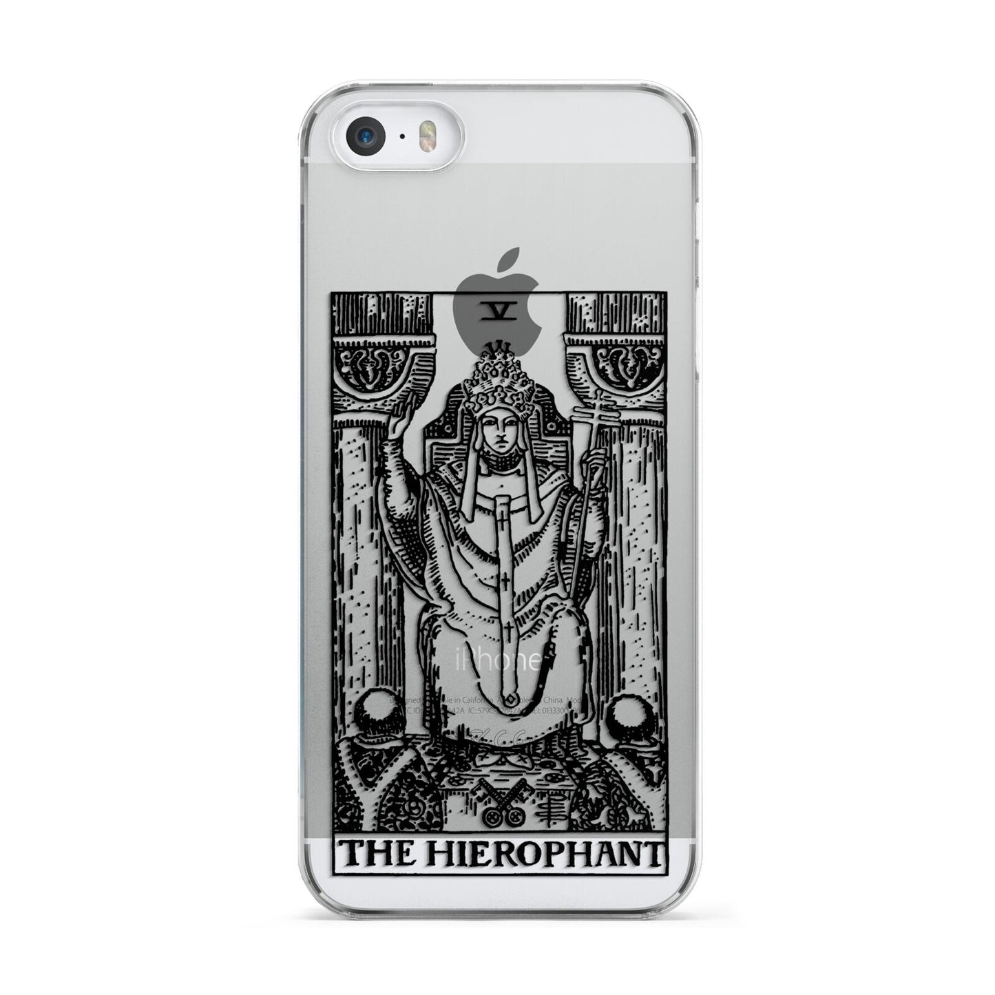 The Hierophant Monochrome Tarot Card Apple iPhone 5 Case