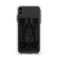 The Hierophant Monochrome Tarot Card Apple iPhone Xs Max Impact Case White Edge on Black Phone
