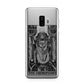 The Hierophant Monochrome Tarot Card Samsung Galaxy S9 Plus Case on Silver phone