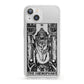 The Hierophant Monochrome Tarot Card iPhone 13 Clear Bumper Case