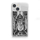 The Hierophant Monochrome Tarot Card iPhone 13 Mini Clear Bumper Case