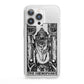 The Hierophant Monochrome Tarot Card iPhone 13 Pro Clear Bumper Case