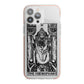 The Hierophant Monochrome Tarot Card iPhone 13 Pro Max TPU Impact Case with Pink Edges