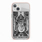 The Hierophant Monochrome Tarot Card iPhone 13 TPU Impact Case with Pink Edges